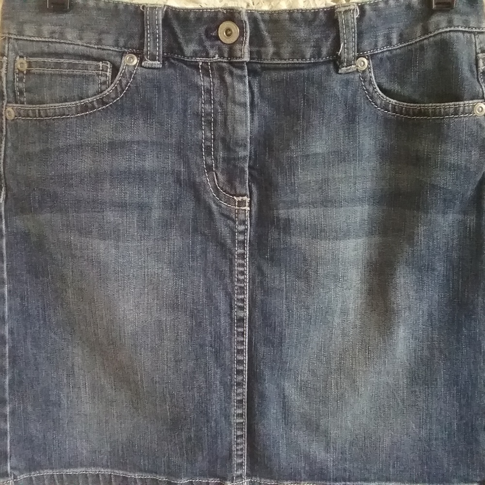 Ann Taylor Denim Skirt Size 6P